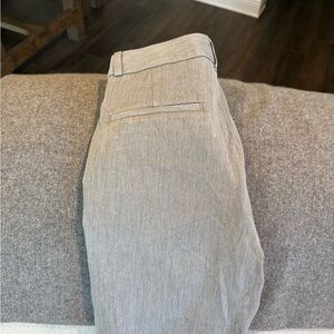 Banana Republic Women’s Heathered Light Gray Hi-rise Sloan Dress Pants